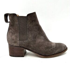 RAG & BONE Women's Gray Walker Leather Suede Chelsea Ankle Booties Size 6.5